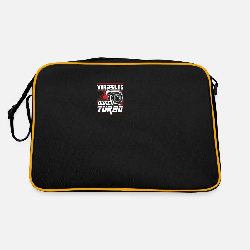 Vorsprung durch Turbo Retro Tasche