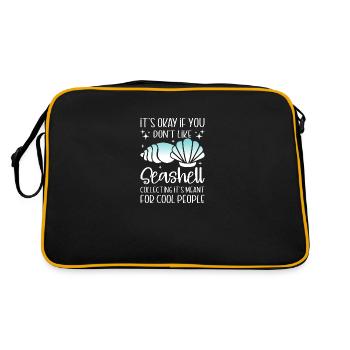 Womens Shelling Shell Collecting Seashells - Retro Bag - black/gold - Back