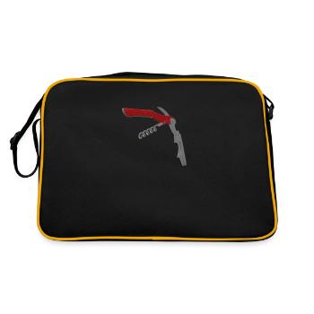 3D Corkscrew - Retro Bag - black/gold - Back