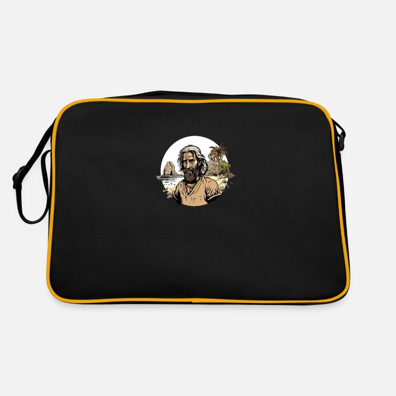 Robinson Crusoe - Retro Tasche - Schwarz/Gold