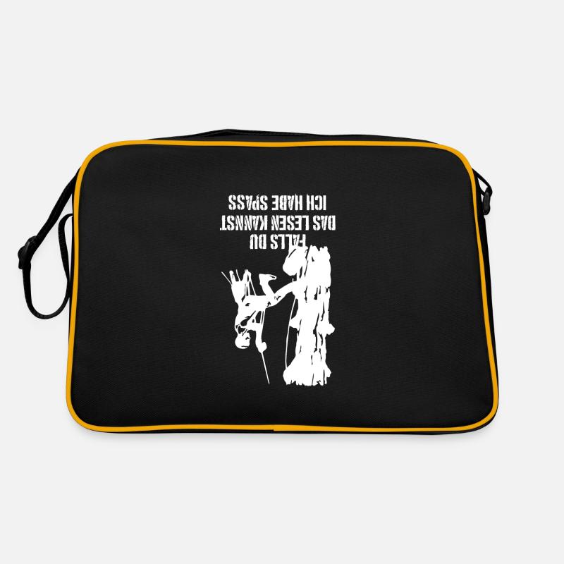 Baumklettern Arborist Baumpfleger Geschenk Retro Tasche