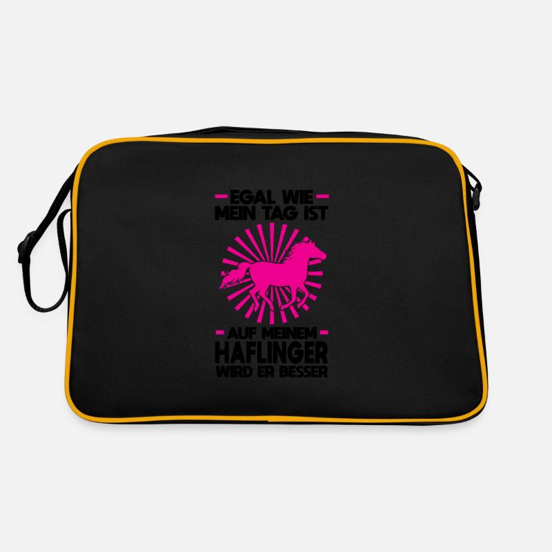 Haflinger Pferd Haflinger Liebhaber Geschenk Retro Tasche