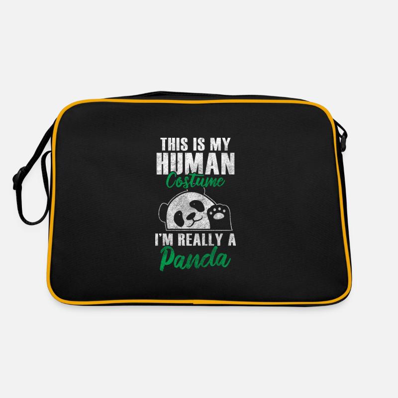 Panda Géant Panda Chine Mignon Sac Retro