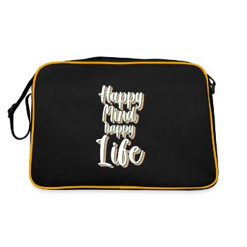 Cloverleaf Vacances positives - Sac Retro - noir/or - Dos