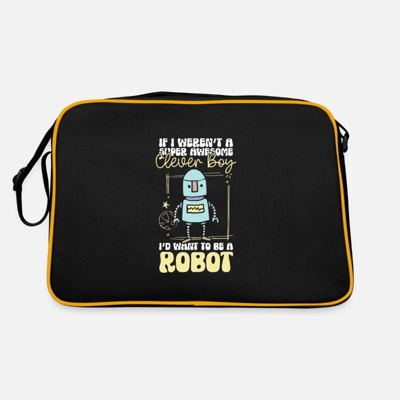 Android Mechanik Robotik Techniker Retro Tasche