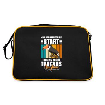 Toucan Rainforest Amazonie Amérique du Sud - Sac Retro - noir/or - Dos