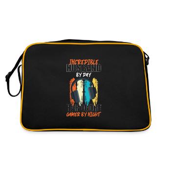 Gamer Player Game League - Retro Bag - black/gold - Back
