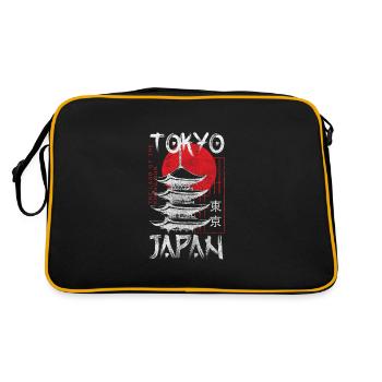 Tokyo Art Samouraï Tokyo - Sac Retro - noir/or - Dos