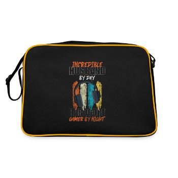 Gamer Player Streaming - Retro Bag - black/gold - Back