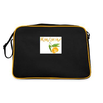 Mandarine - Retro Tasche - Schwarz/Gold - Hinten
