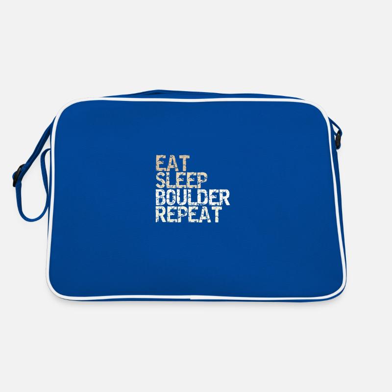 Eat Sleep Boulder Repeat Boulder Hall Climber Retro Bag