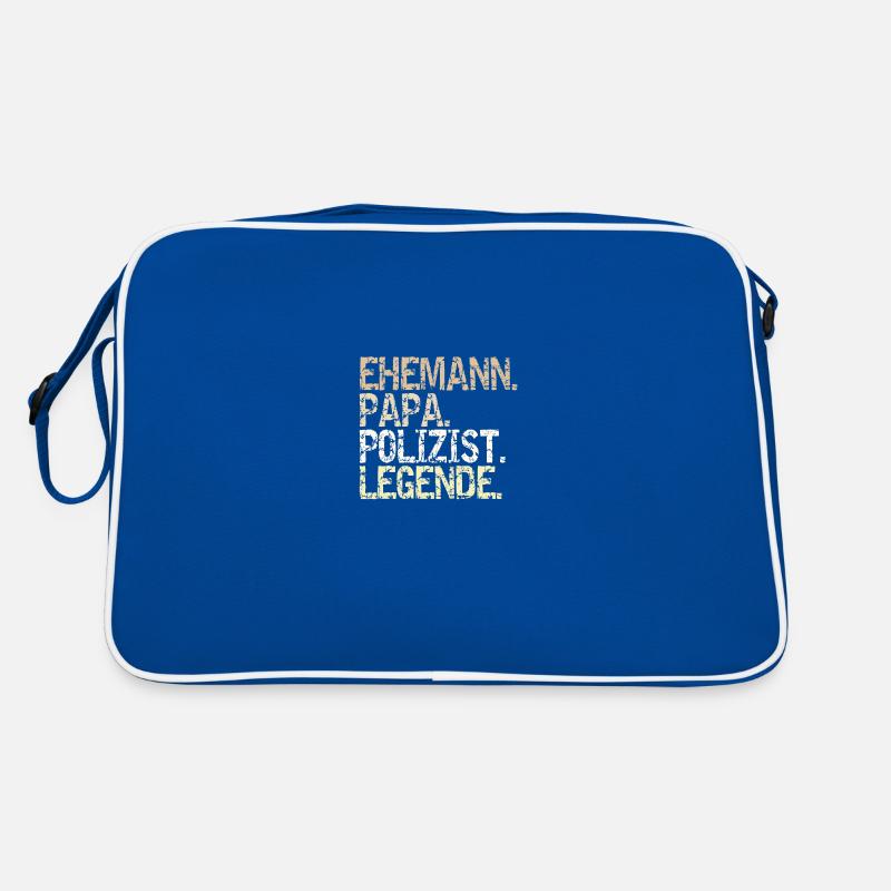Polizei Geschenk Ehemann Papa Polizist Legende Retro Tasche