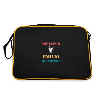 Meilleur emilio du monde - Sac Retro - noir/or - Dos