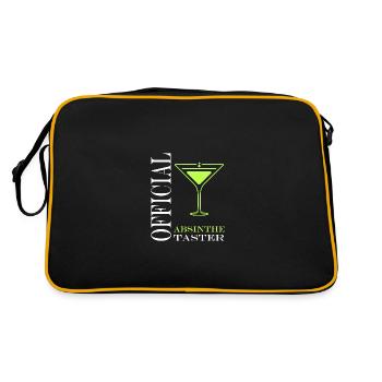 Offizielle Absinth-Verkostung - Retro Tasche - Schwarz/Gold - Hinten