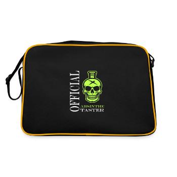 Offizielle Absinth-Verkostung - Retro Tasche - Schwarz/Gold - Hinten