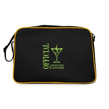 Offizielle Absinth-Verkostung - Retro Tasche - Schwarz/Gold - Hinten