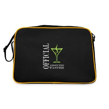 Offizielle Absinth-Verkostung - Retro Tasche - Schwarz/Gold - Hinten