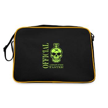 Offizielle Absinth-Verkostung - Retro Tasche - Schwarz/Gold - Hinten