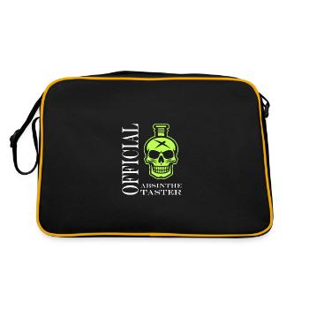 Offizielle Absinth-Verkostung - Retro Tasche - Schwarz/Gold - Hinten