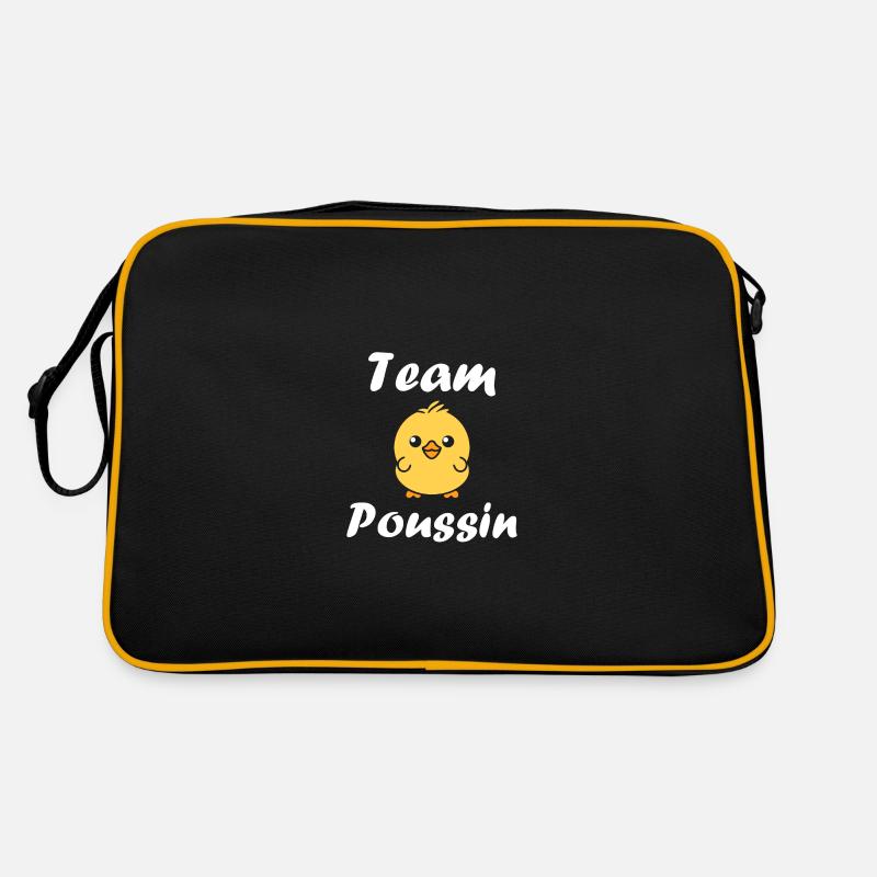 Team poussin - Sac Retro - noir/or