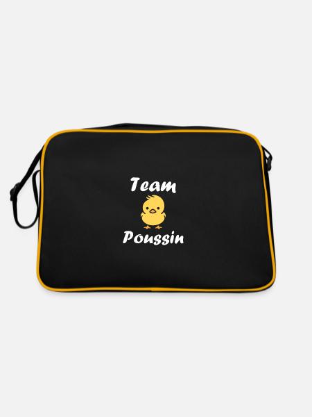 Team poussin - Sac Retro - noir/or - Dos