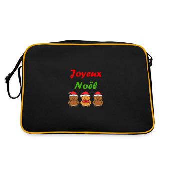 Joyeux noel pain d'épice - Sac Retro - noir/or - Dos