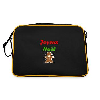 Joyeux noel pain d'épice - Sac Retro - noir/or - Dos
