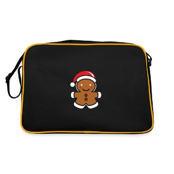 Gingerbread Man - Retro Bag - black/gold - Back