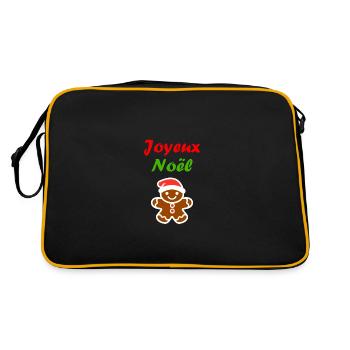 Joyeux noel pain d'épice - Sac Retro - noir/or - Dos