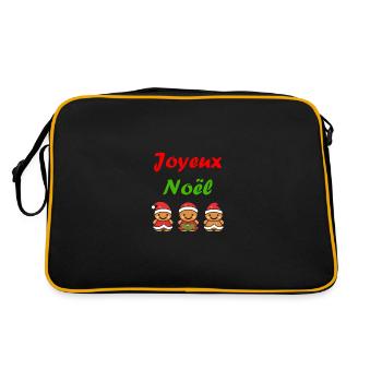 Joyeux noel pain d'épice - Sac Retro - noir/or - Dos