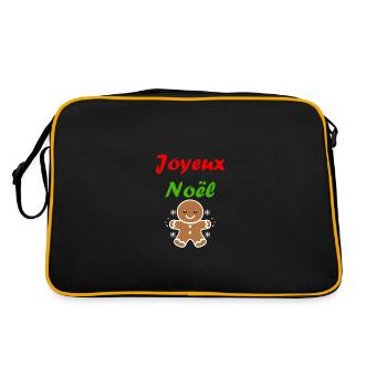 Joyeux noel pain d'épice - Sac Retro - noir/or - Dos