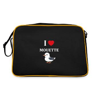 J'aime les mouettes - Sac Retro - noir/or - Dos