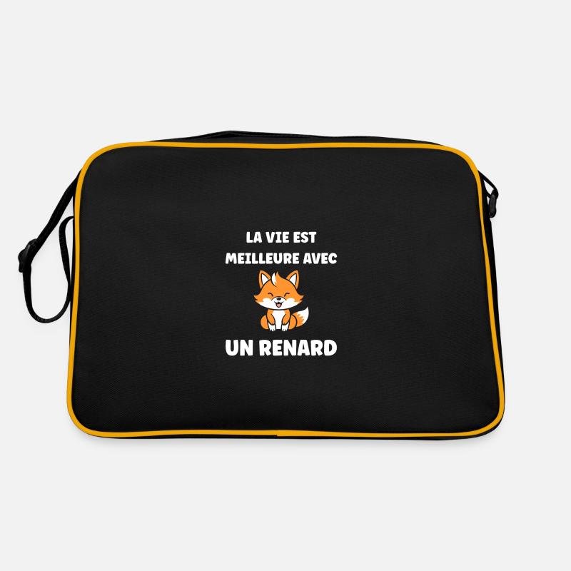 J'aime les renards Sac Retro