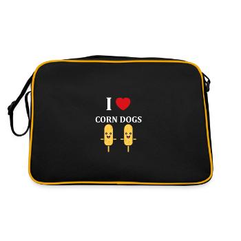 Corn dog food - Retro Bag - black/gold - Back