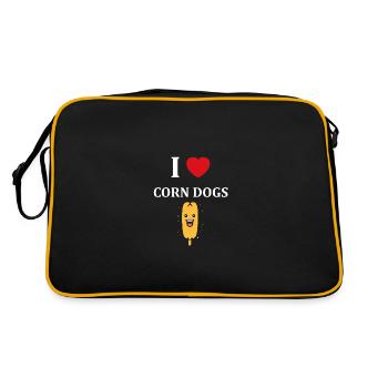 Corn dog food - Retro Bag - black/gold - Back