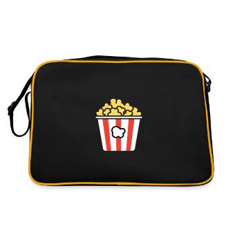 Popcorn Pot Humor - Retro Bag - black/gold - Back