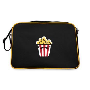 Popcorn Pot Humor - Retro Bag - black/gold - Back