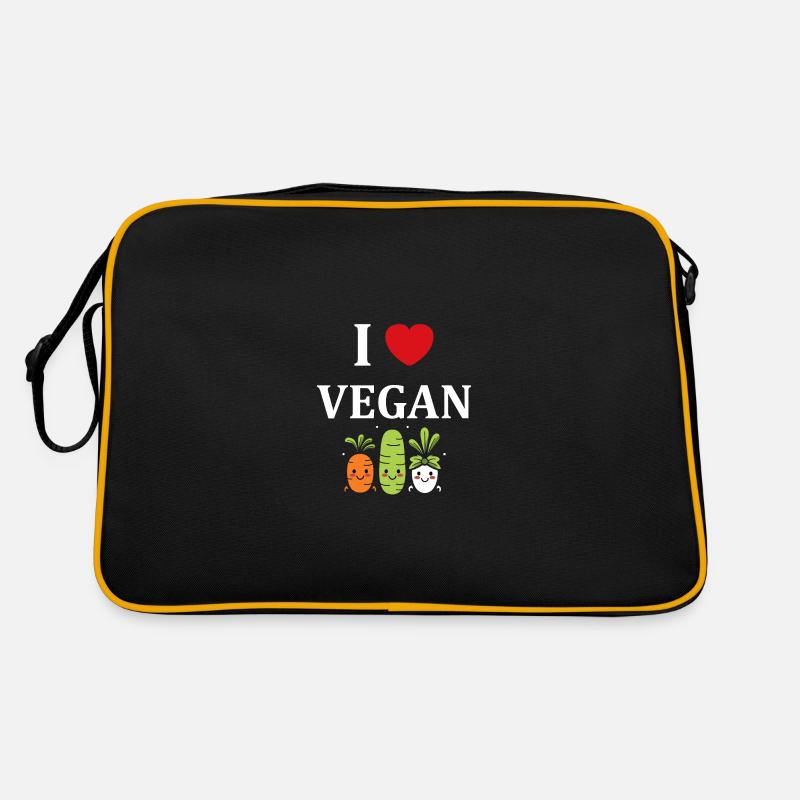 Humorous little vegan vegetables Retro Bag