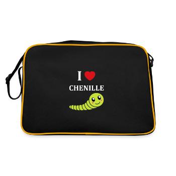 Chenilles insecte Amour petite chenille - Sac Retro - noir/or - Dos