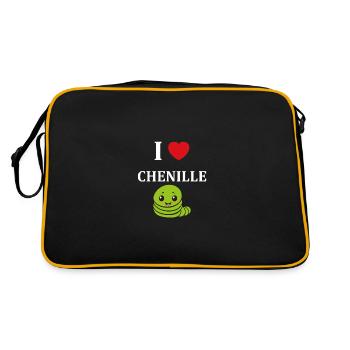 Chenilles insecte Amour petite chenille - Sac Retro - noir/or - Dos