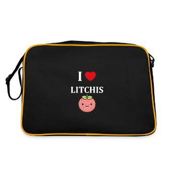 Fruit Humour petit litchi - Sac Retro - noir/or - Dos