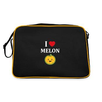 Fruit Humour petit Melon - Sac Retro - noir/or - Dos