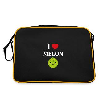 Fruit Humour petit Melon - Sac Retro - noir/or - Dos
