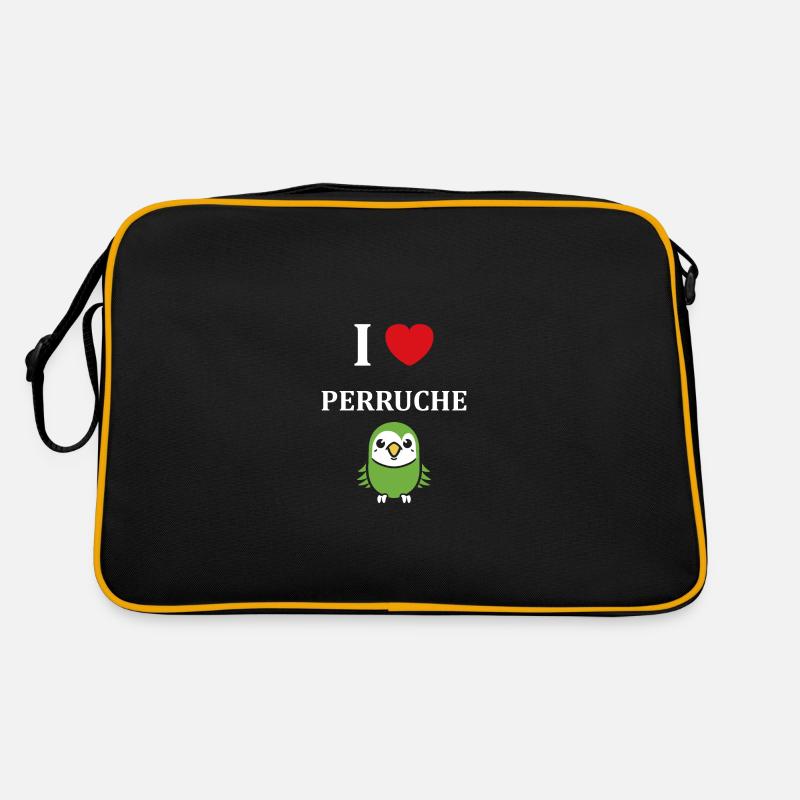 Oiseaux perruches humour petite perruche Sac Retro