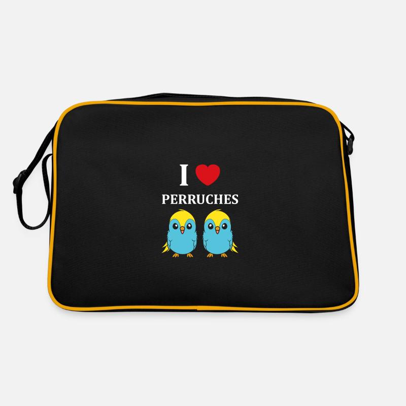 Oiseaux perruches humour petite perruche Sac Retro