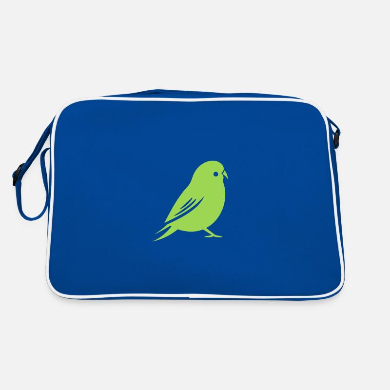 Cute little parakeet Retro Bag