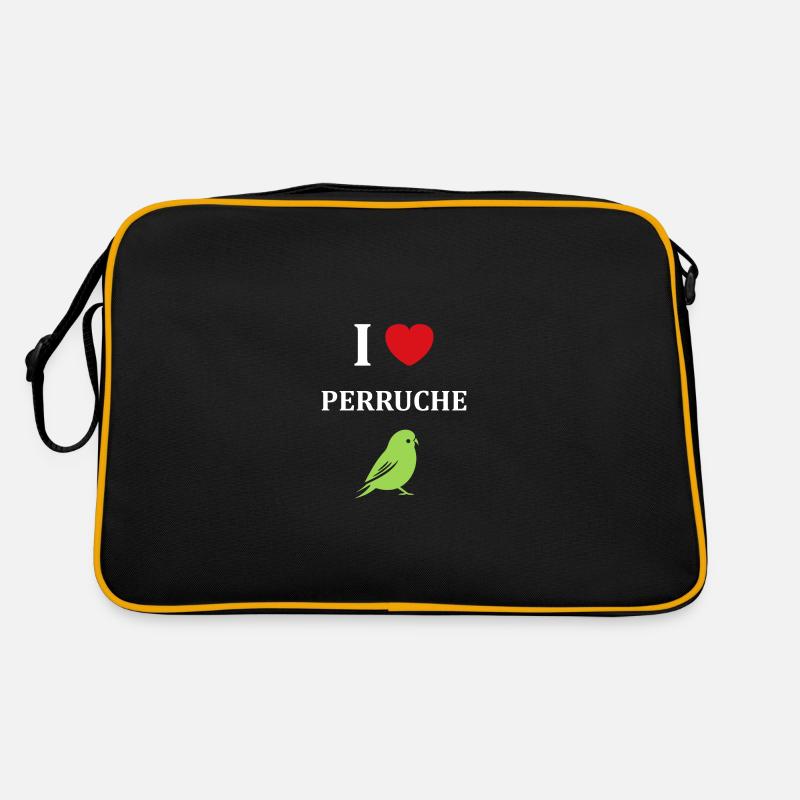Oiseaux perruches humour petite perruche Sac Retro