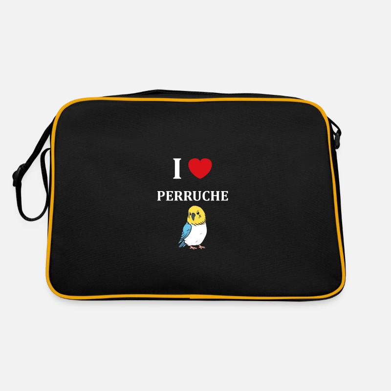 Oiseaux perruches humour petite perruche Sac Retro