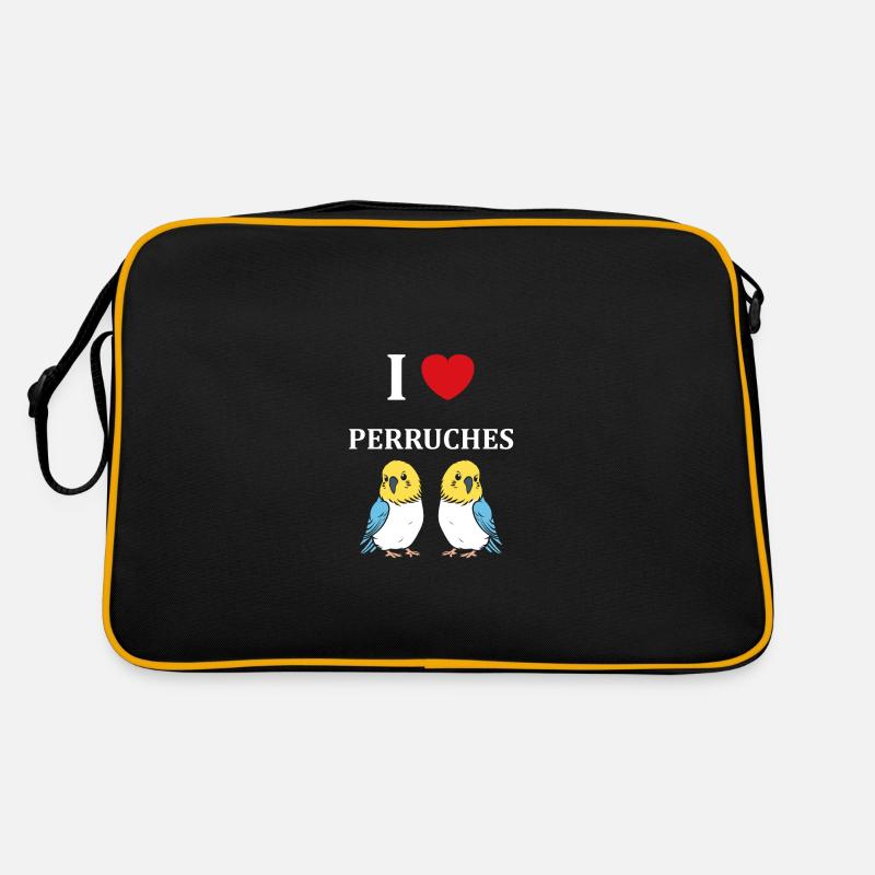 Oiseaux perruches humour petite perruche Sac Retro