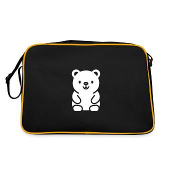 Ours en peluche petit nounours - Sac Retro - noir/or - Dos